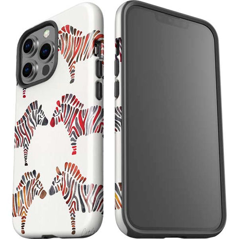 Rainbow Zebras by Cat Coq iPhone 15 Pro Impact Case