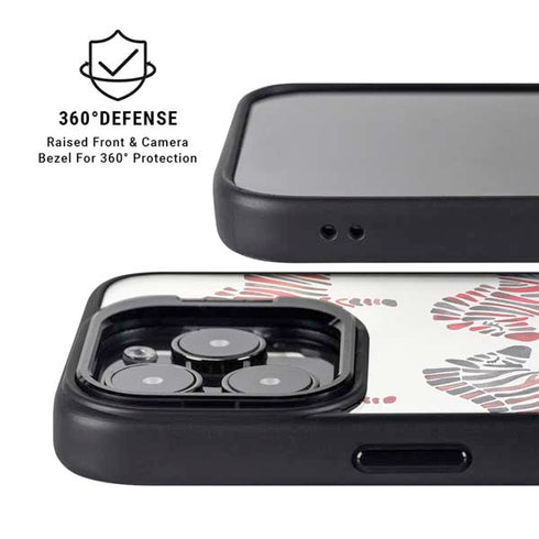 Rainbow Zebras by Cat Coq iPhone 15 Pro Max Kickstand Case