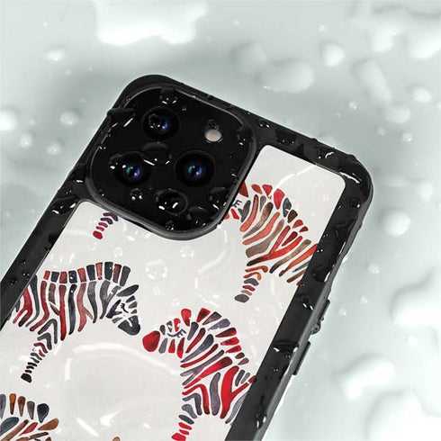 Rainbow Zebras by Cat Coq iPhone 15 Pro Waterproof Case