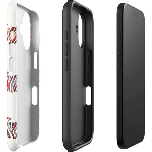 Rainbow Zebras by Cat Coq iPhone 16 Impact Case