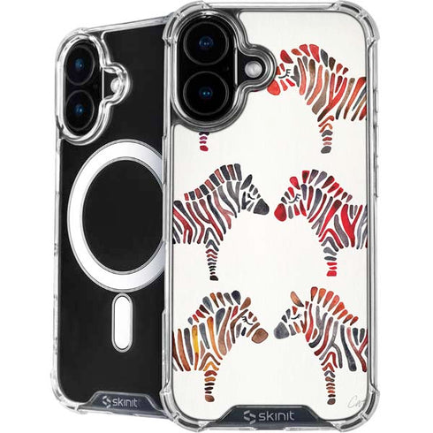 Rainbow Zebras by Cat Coq iPhone 16 MagSafe Case
