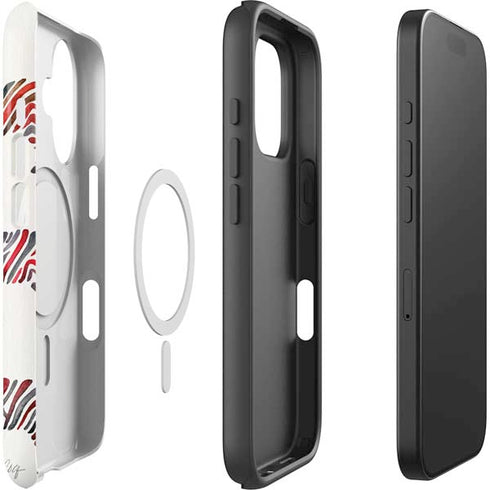 Rainbow Zebras by Cat Coq iPhone 16 Magsafe Impact Case