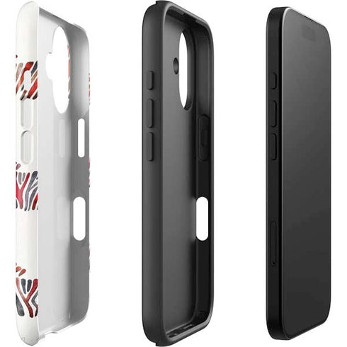Rainbow Zebras by Cat Coq iPhone 16 Plus Impact Case