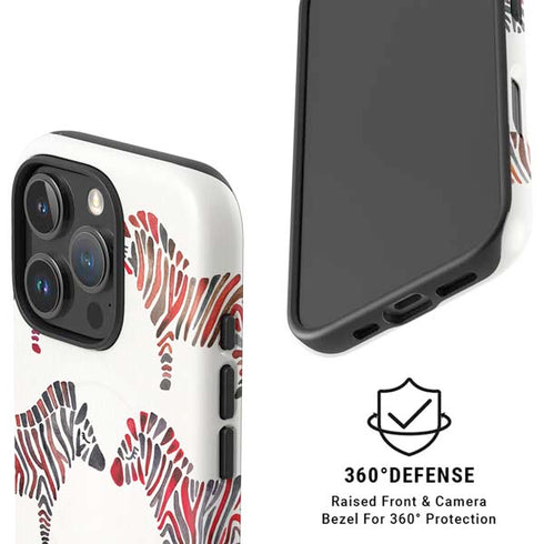 Rainbow Zebras by Cat Coq iPhone 16 Pro Magsafe Impact Case