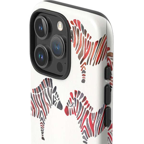 Rainbow Zebras by Cat Coq iPhone 16 Pro Max Impact Case