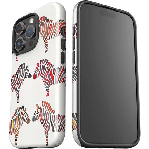 Rainbow Zebras by Cat Coq iPhone 16 Pro Max Impact Case