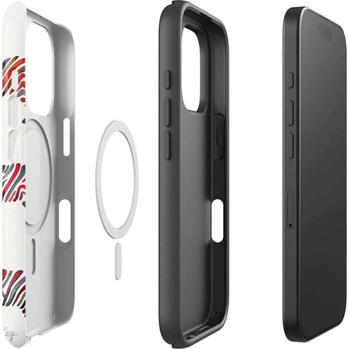 Rainbow Zebras by Cat Coq iPhone 16 Pro Max Magsafe Impact Case