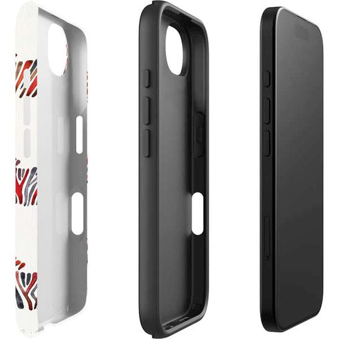 Rainbow Zebras by Cat Coq iPhone 16e Impact Case