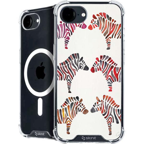 Rainbow Zebras by Cat Coq iPhone 16e MagSafe Case