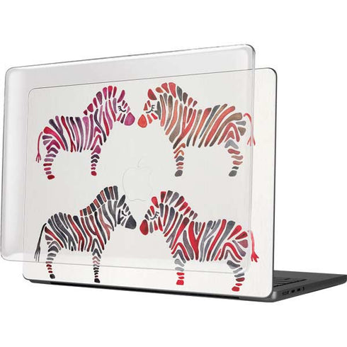 Rainbow Zebras by Cat Coq MacBook Pro 14in (2021-24) Case plus Skin