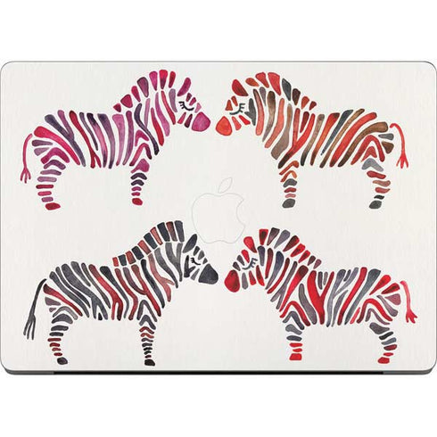 Rainbow Zebras by Cat Coq Apple MacBook Pro 14-inch Skin