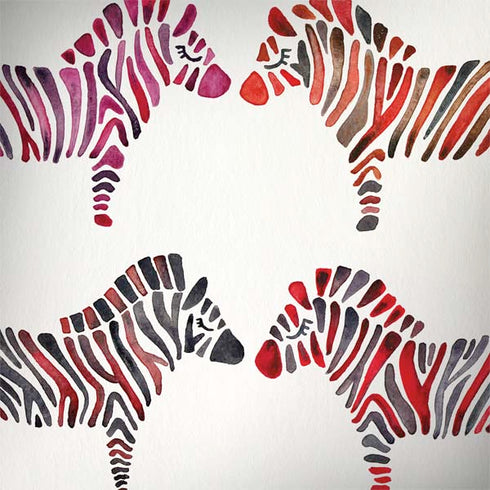 Rainbow Zebras by Cat Coq MacBook Skins