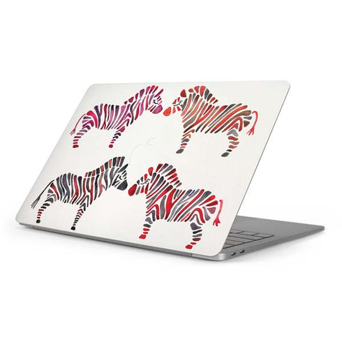 Rainbow Zebras by Cat Coq Apple MacBook Pro 16-inch Skin