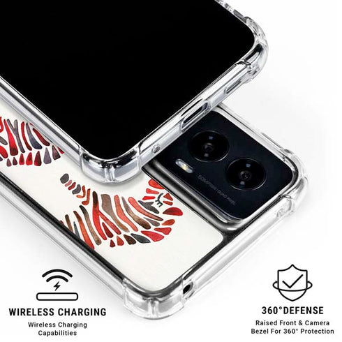 Rainbow Zebras by Cat Coq Moto G Power 5G (2024) Clear Case