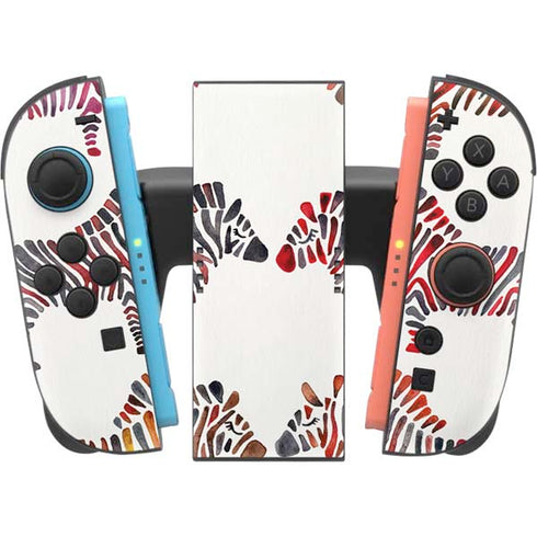 Rainbow Zebras by Cat Coq Nintendo Switch 2 (2025) Joy-Con Controller Skin