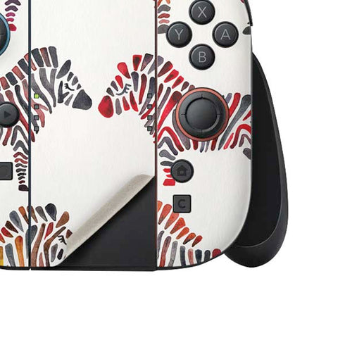 Rainbow Zebras by Cat Coq Nintendo Switch 2 (2025) Joy-Con Controller Skin