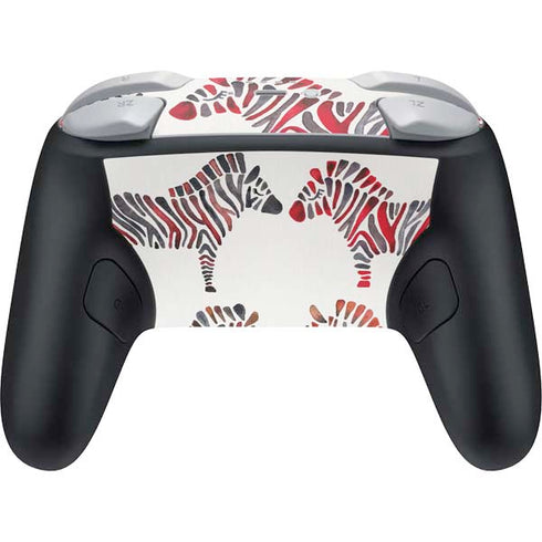 Rainbow Zebras by Cat Coq Nintendo Switch 2 (2025) Pro Controller Skin