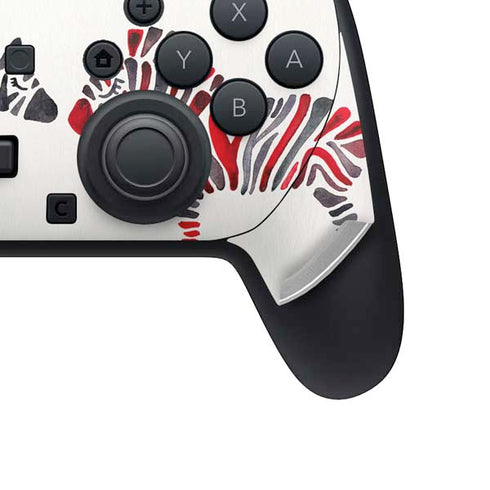 Rainbow Zebras by Cat Coq Nintendo Switch 2 (2025) Pro Controller Skin