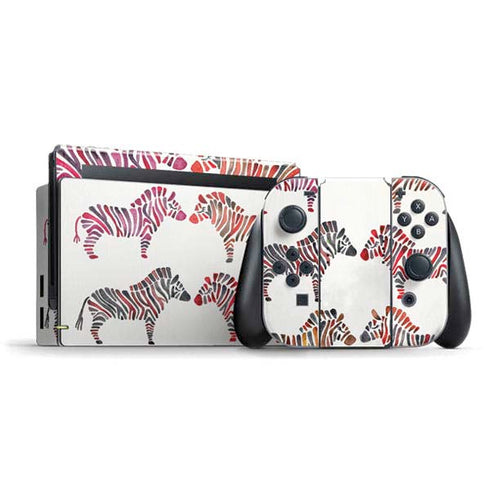 Rainbow Zebras by Cat Coq Nintendo Skins