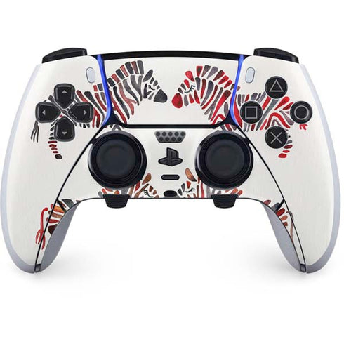 Cat Coq Rainbow Zebras PS5 DualSense Edge Pro Controller Skin