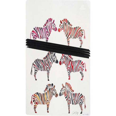 Rainbow Zebras by Cat Coq PS5 Pro Console Skin