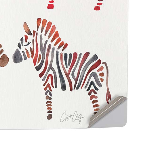 Rainbow Zebras by Cat Coq PS5 Pro Console Skin