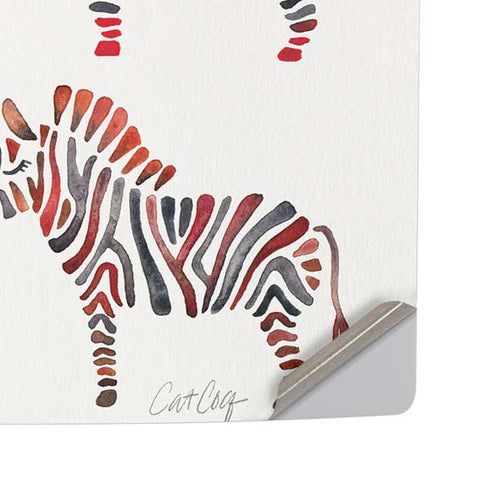 Rainbow Zebras by Cat Coq PS5 Pro Disk Console Skin