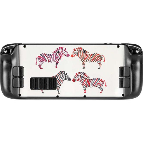 Cat Coq Rainbow Zebras Steam Deck Handheld Gaming Computer Skin