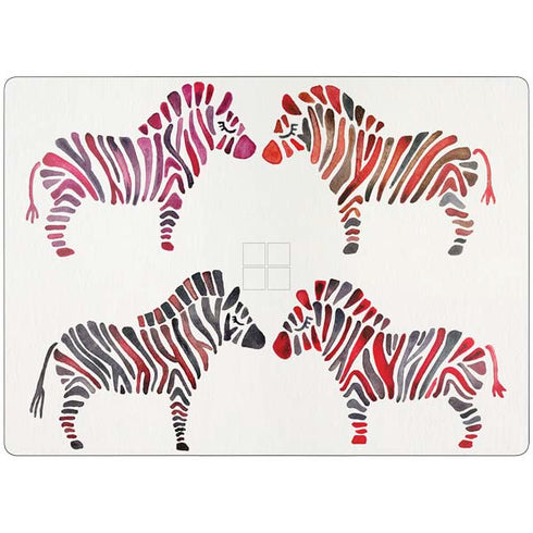 Rainbow Zebras by Cat Coq Surface Laptop 7 13.8in Skin