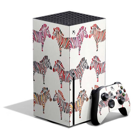 Rainbow Zebras by Cat Coq Xbox Series X Skins
