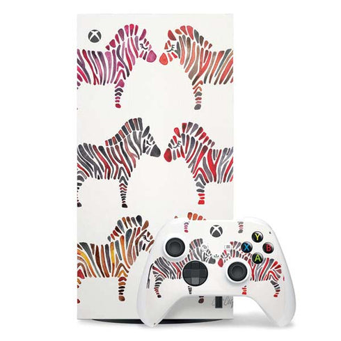 Rainbow Zebras by Cat Coq Xbox Series X Skins