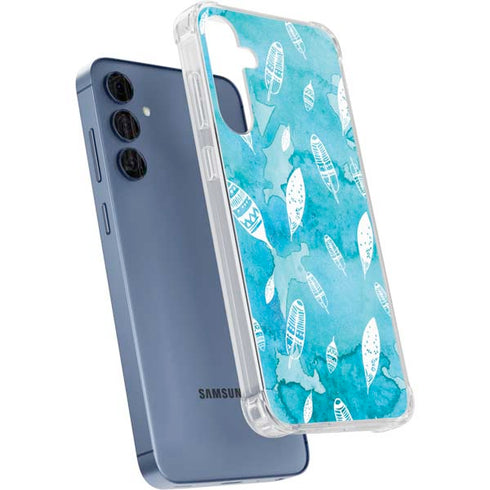 Raining Feathers Galaxy A55 5G Clear Case
