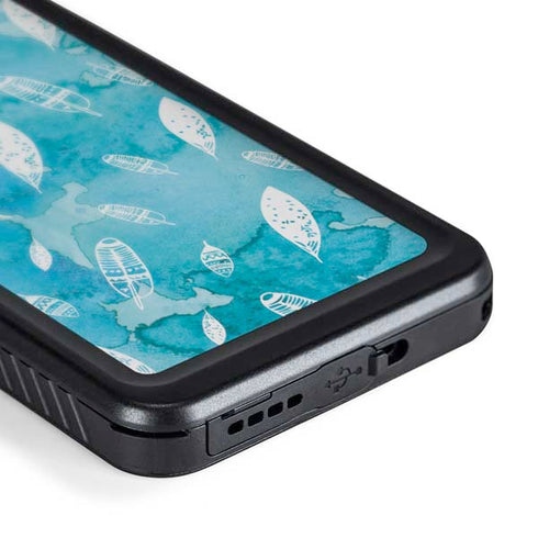 Raining Feathers Galaxy S24 Plus Waterproof Case
