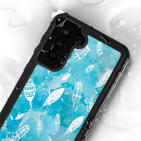 Raining Feathers Galaxy S24 Plus Waterproof Case