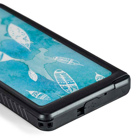 Raining Feathers Galaxy S24 Ultra Waterproof Case
