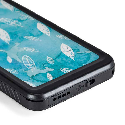 Raining Feathers Galaxy S24 Waterproof Case