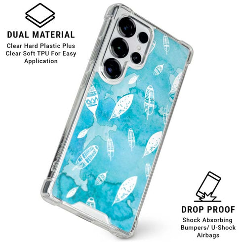 Raining Feathers Galaxy S25 Ultra Clear Case