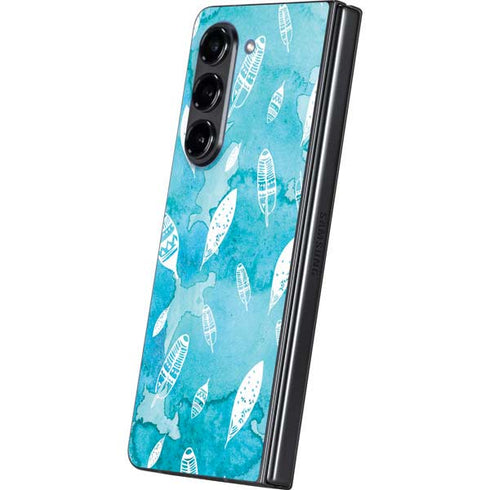 Raining Feathers Galaxy Z Fold5 5G Skin