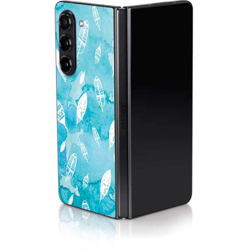 Raining Feathers Galaxy Z Fold5 5G Skin