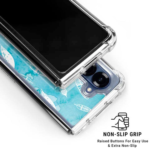 Raining Feathers Galaxy Z Fold6 Clear Case
