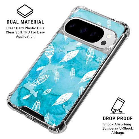 Raining Feathers Google Pixel 10 Pro XL Clear Case