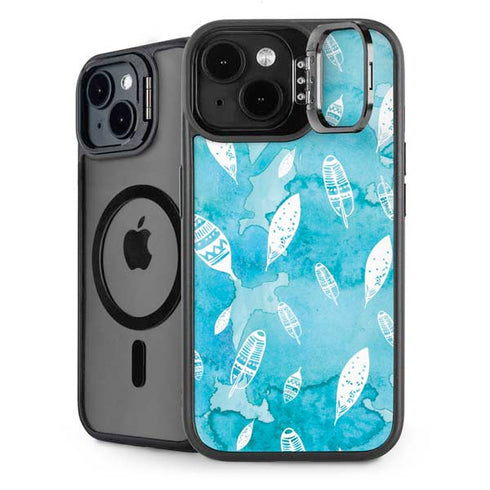 Raining Feathers iPhone 14 Plus Kickstand Case