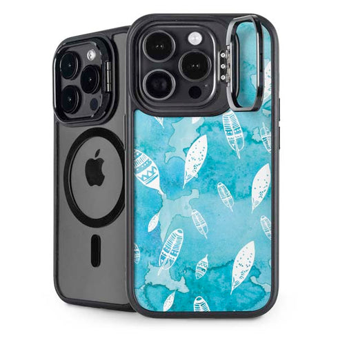 Raining Feathers iPhone 15 Pro Max Kickstand Case