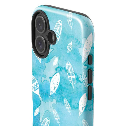 Raining Feathers iPhone 16 Plus Impact Case