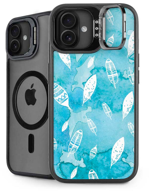 Raining Feathers iPhone 16 Plus Kickstand Case