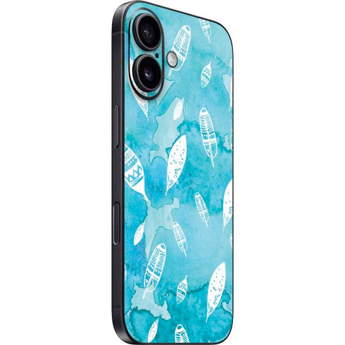 Raining Feathers iPhone 16 Plus Skin