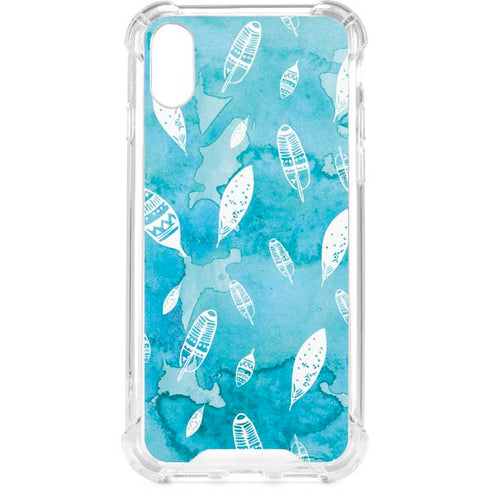 Raining Feathers iPhone XS Clear Case