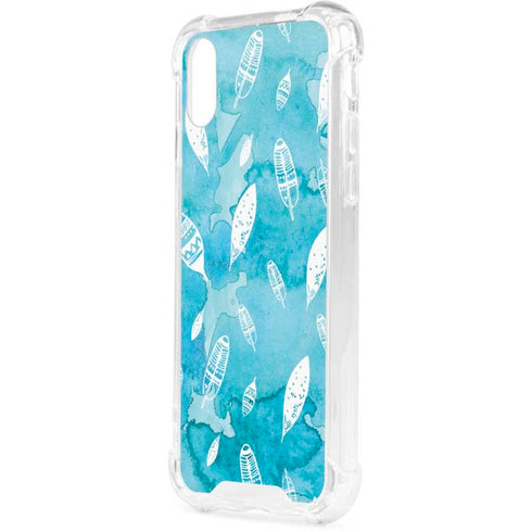 Raining Feathers iPhone XS Clear Case