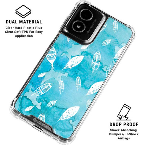 Raining Feathers Moto G Power 5G (2024) Clear Case