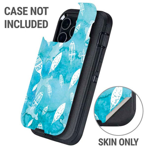 Raining Feathers Otterbox Defender iPhone Skin